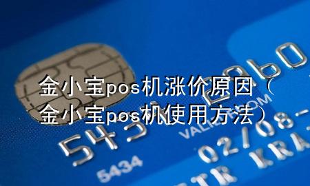 金小宝pos机涨价原因（金小宝pos机使用方法）