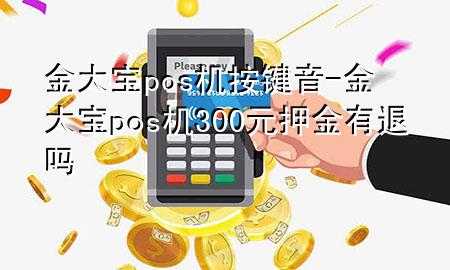 金大宝pos机按键音-金大宝pos机300元押金有退吗