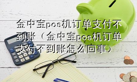 金中宝pos机订单支付不到账（金中宝pos机订单支付不到账怎么回事）