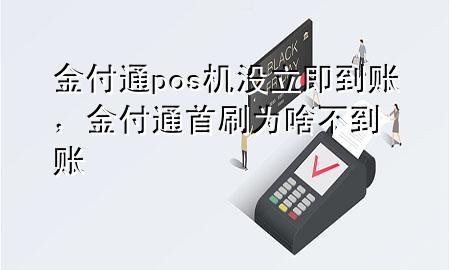 金付通pos机没立即到账，金付通首刷为啥不到账