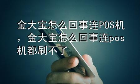 金大宝怎么回事连POS机，金大宝怎么回事连pos机都刷不了