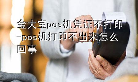 金大宝pos机凭证不打印-pos机打印不出来怎么回事