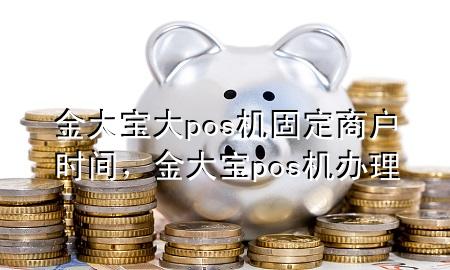 金大宝大pos机固定商户时间，金大宝pos机办理