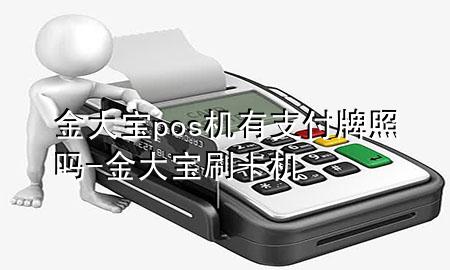 金大宝pos机有支付牌照吗-金大宝刷卡机