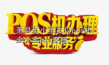 萧县金小宝支付pos机，金小宝pos客服