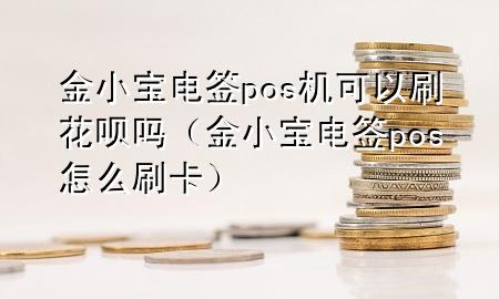 金小宝电签pos机可以刷花呗吗（金小宝电签pos怎么刷卡）