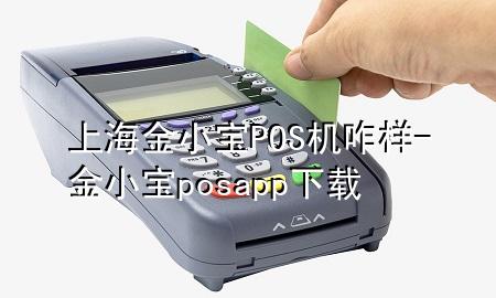 上海金小宝POS机咋样-金小宝posapp下载