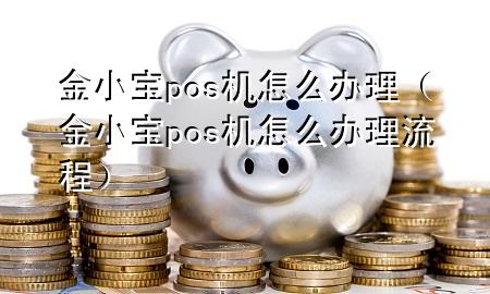 金小宝pos机怎么办理（金小宝pos机怎么办理流程）